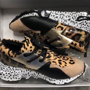 Animal print sneakers
